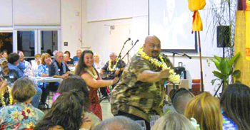 Liko Puha dancing hula at the SRJC Harvey Hansen BBQ
